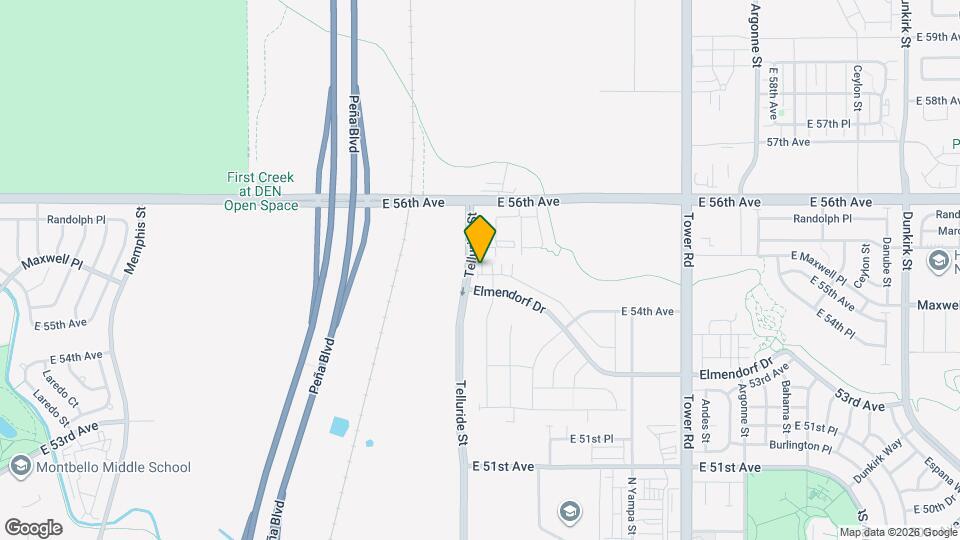 17717 E 54th Ave Map and Location Details