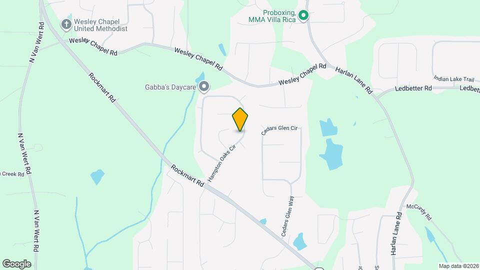 184 Hampton Oaks Cir Map and Location Details