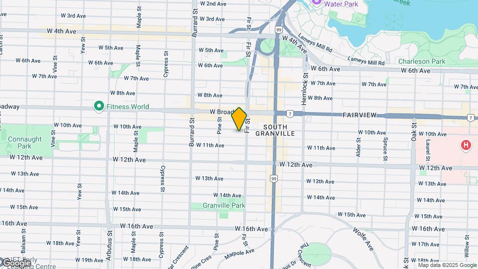 1626 W 10th Ave Map and Location Details
