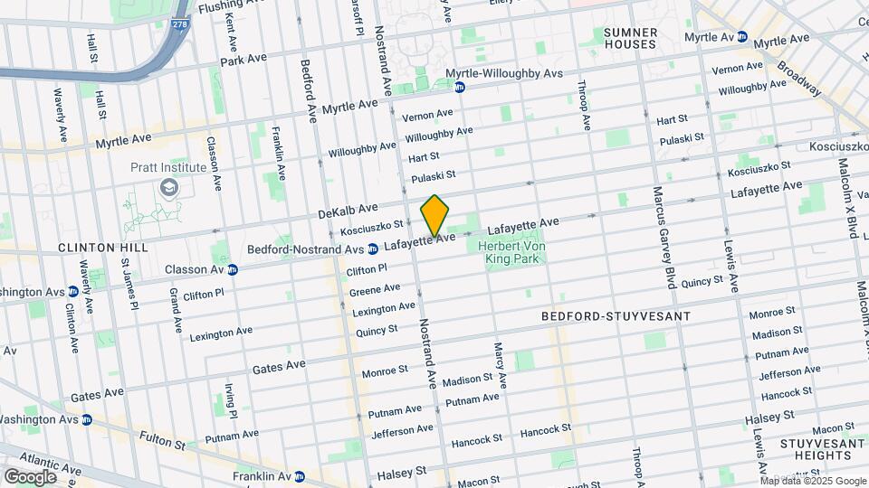 614 Lafayette Ave Map and Location Details