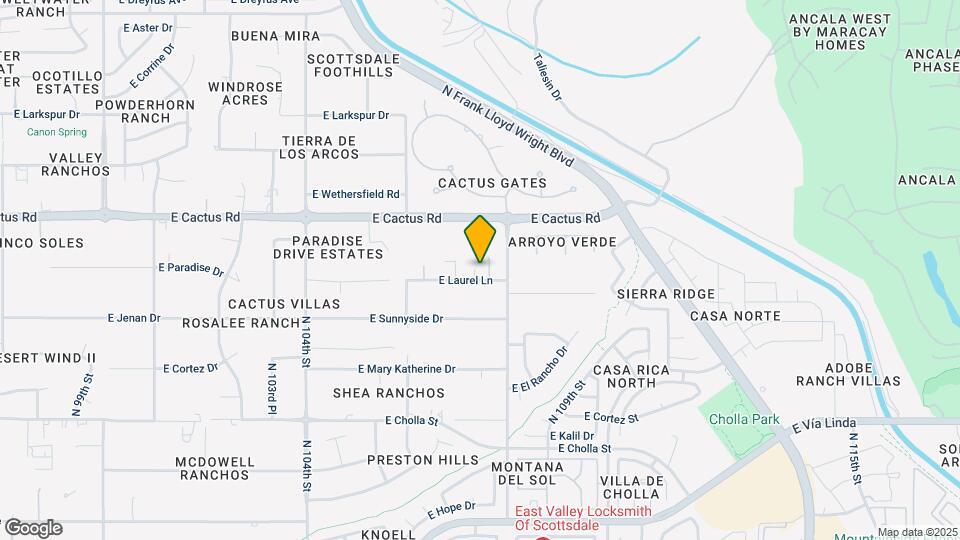 10754 E Laurel Ln Map and Location Details