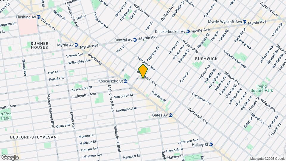 1143 Lafayette Ave Map and Location Details