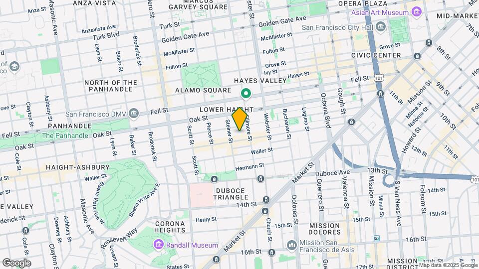 560 Haight St Map and Location Details