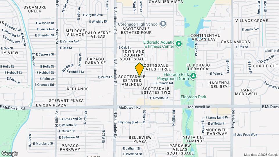 7327 E Palm Ln Map and Location Details
