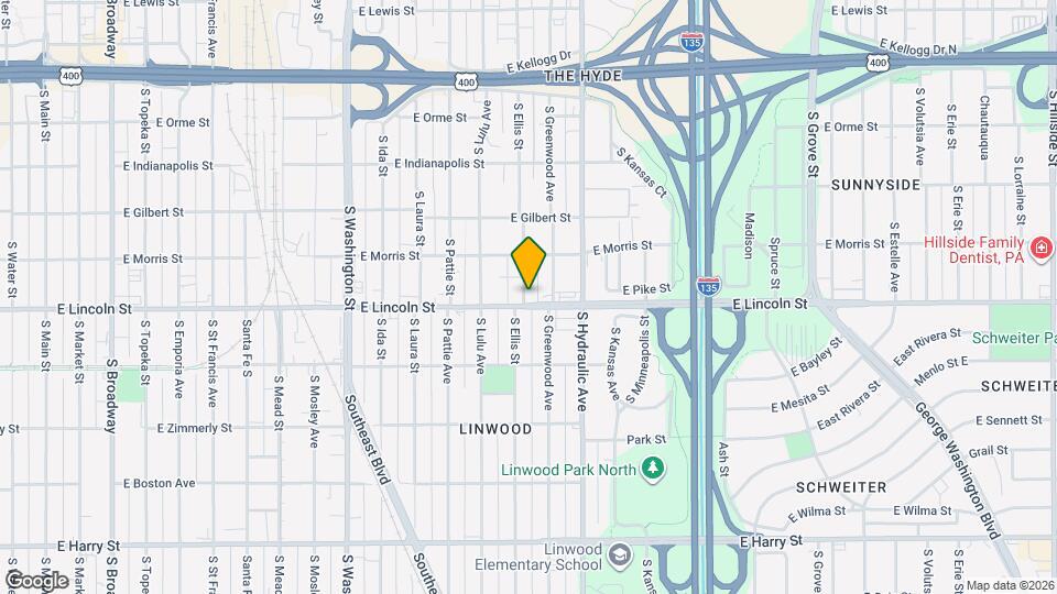 1146 S Ellis St Map and Location Details