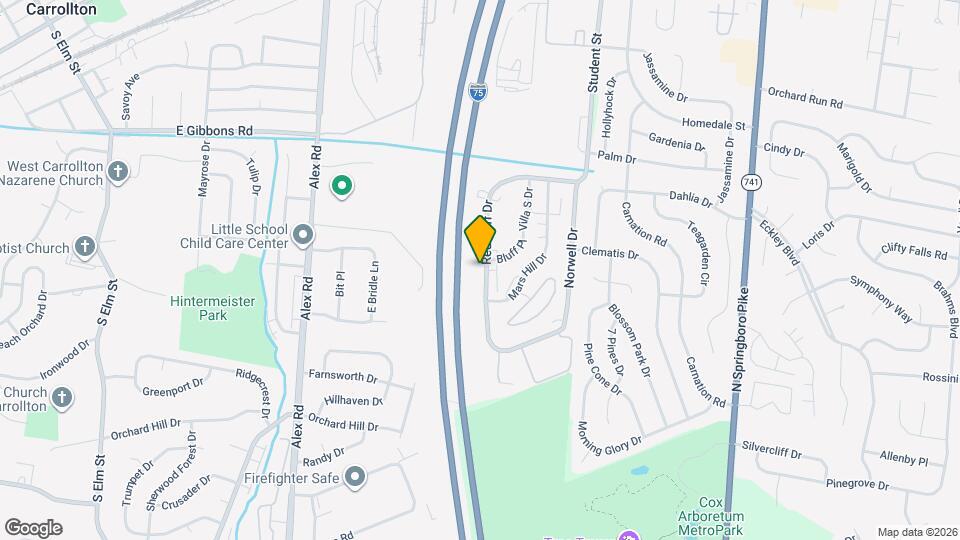 1181 Redbluff Dr Map and Location Details