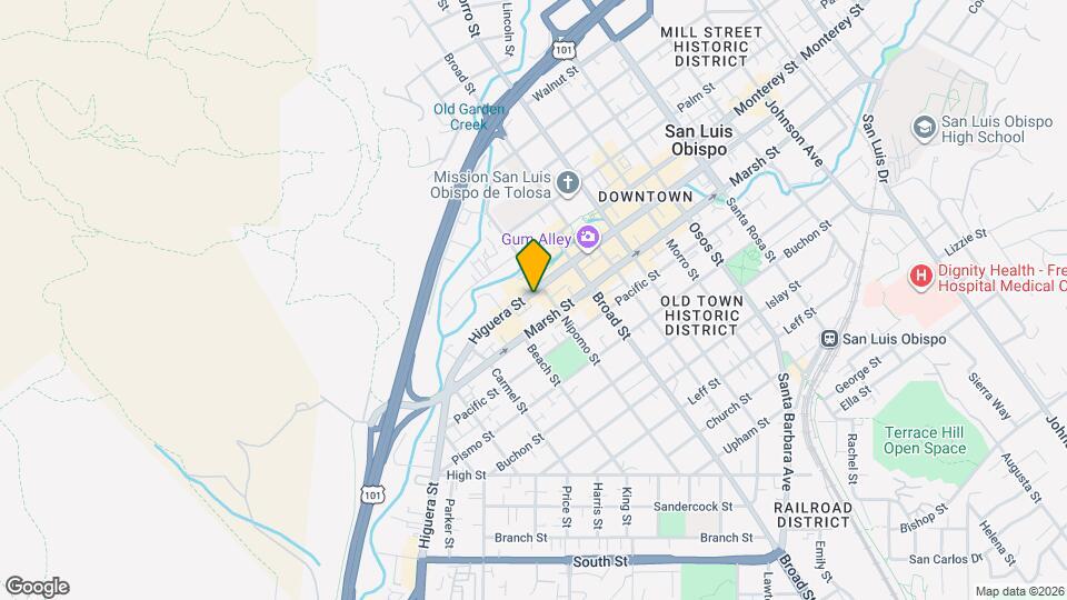 581 Higuera St Map and Location Details