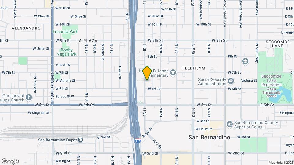 639 N H St Mapa y Detalles de la Ubicación