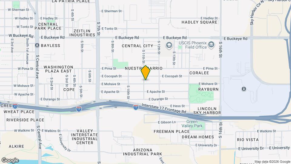 1100 E Mohave St Mapa y Detalles de la Ubicación