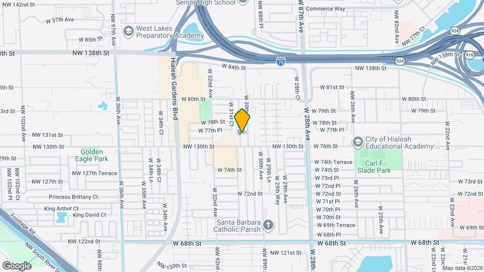 7685 W 30th Ln Map and Location Details