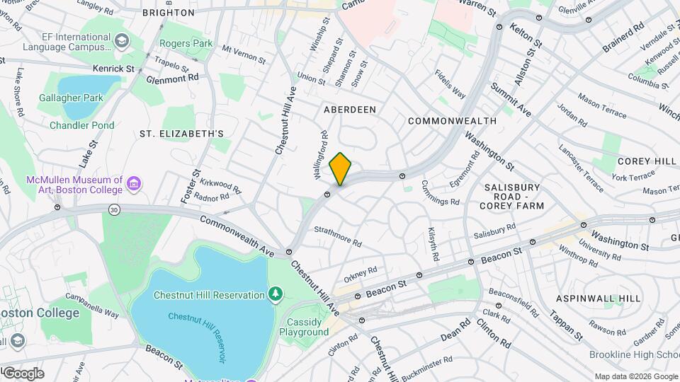 1772 Commonwealth Ave Map and Location Details