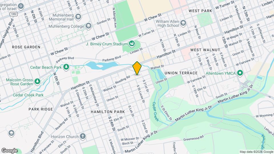 2119 Walnut St Map and Location Details