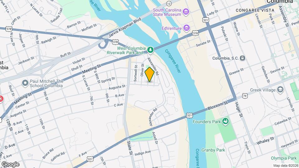 206 Augusta St Map and Location Details