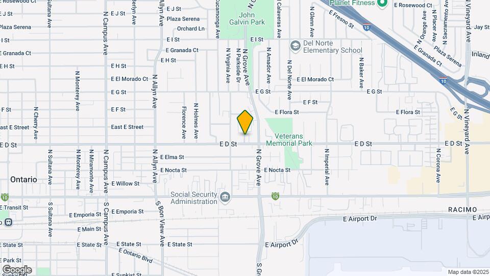 436 N Parkside Dr Map and Location Details