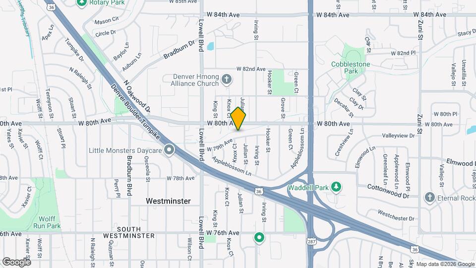 3401 W 79th Ave Map and Location Details