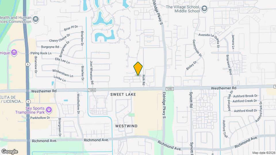 13606 Teal Bluff Ln Map and Location Details