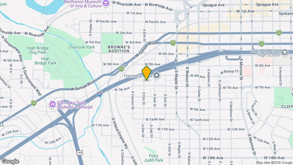 619 S Elm St Map and Location Details