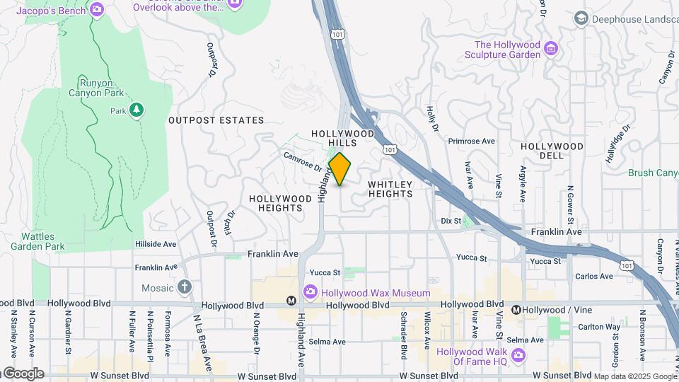 2039 N Las Palmas Ave Map and Location Details