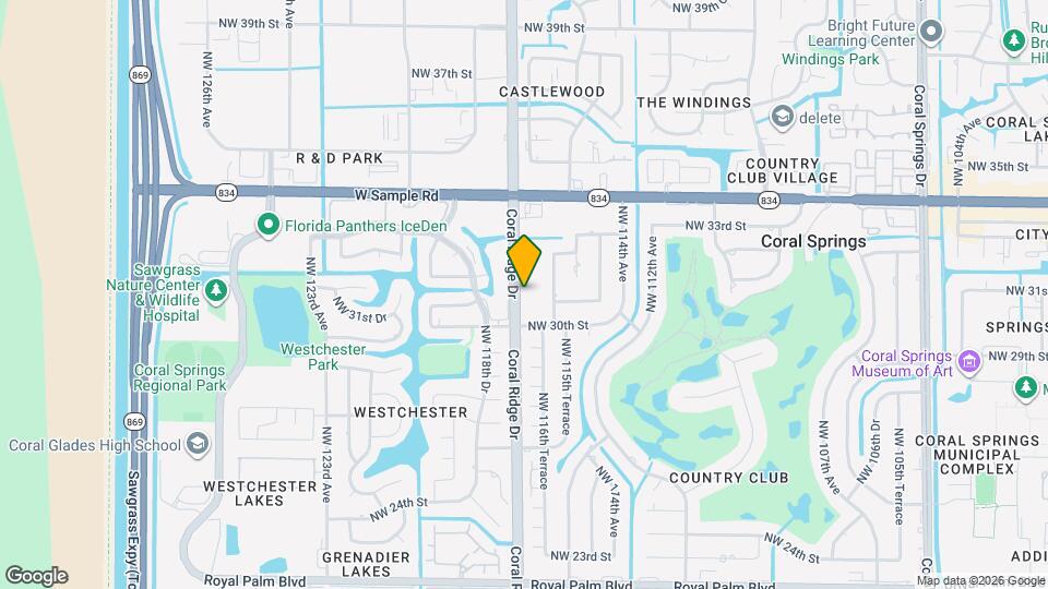 3139 Coral Ridge Dr Map and Location Details
