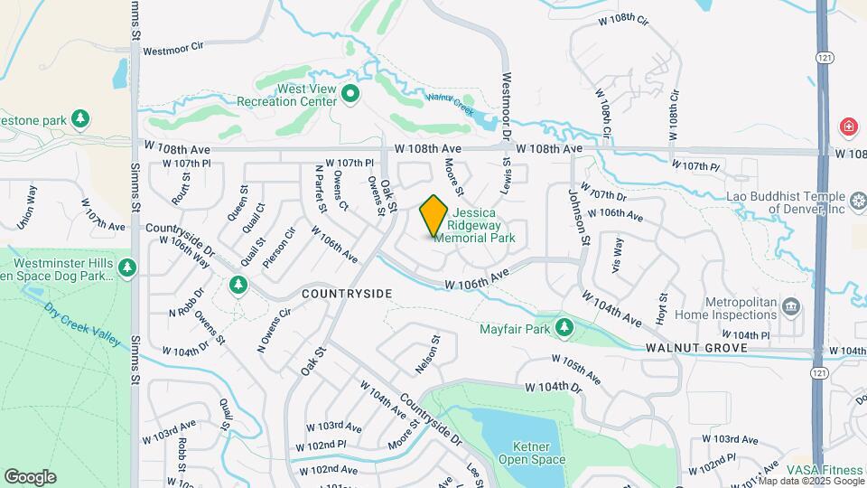 10553 W 106th Ct Map and Location Details