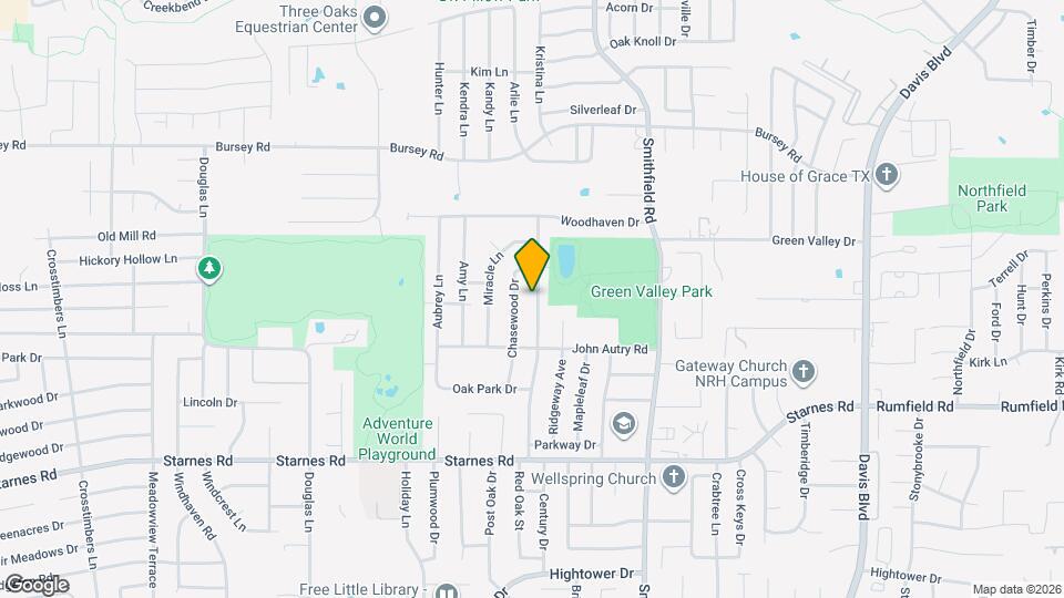 7729 Red Oak St Map and Location Details