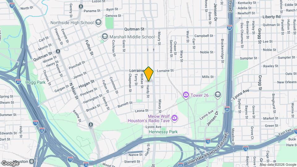 1718 Hardy St Map and Location Details