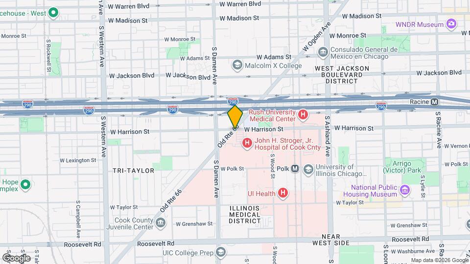 1921 W Harrison St Mapa y Detalles de la Ubicación