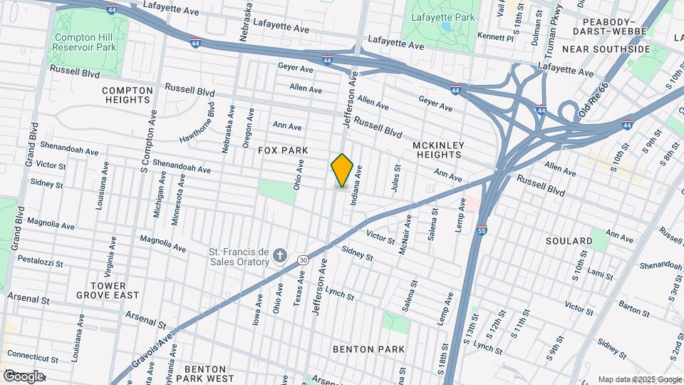 2300-2308 S Jefferson Ave Mapa y Detalles de la Ubicación