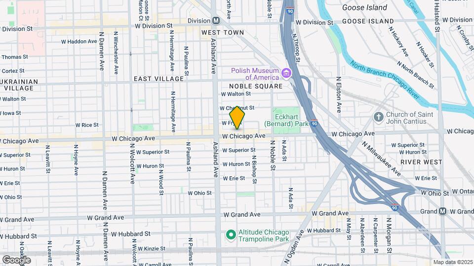 1512 W Chicago Ave Map and Location Details