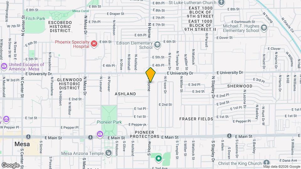 321 N Horne Map and Location Details