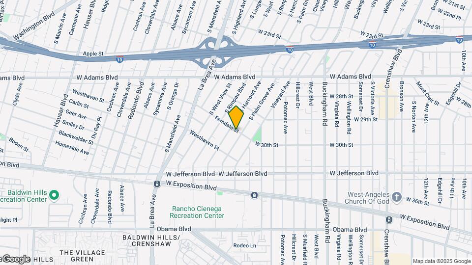 2901 S Palm Grove Ave Map and Location Details
