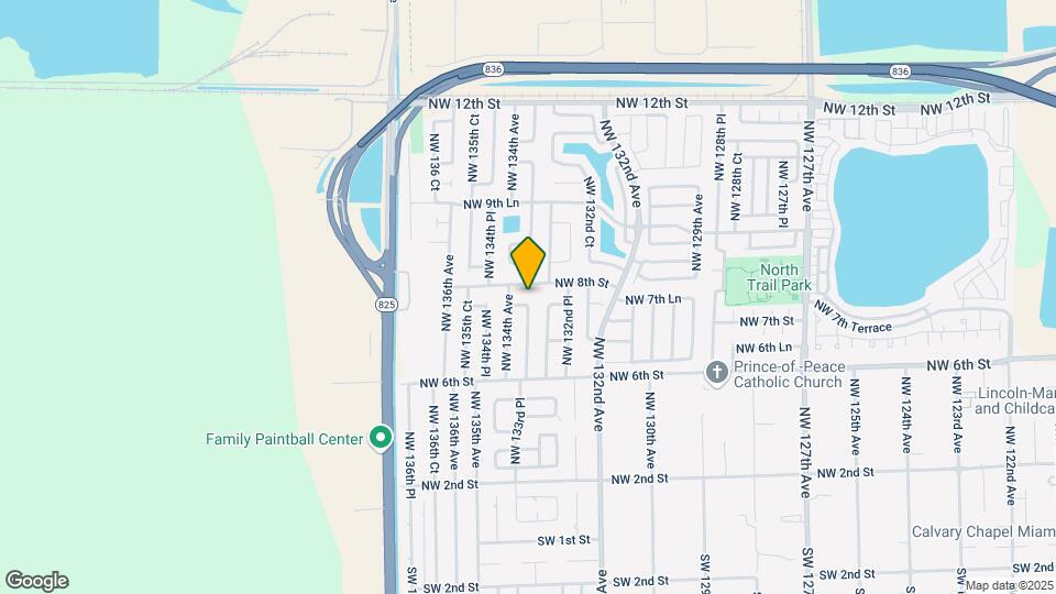 13381 NW 7th Terrace Map and Location Details