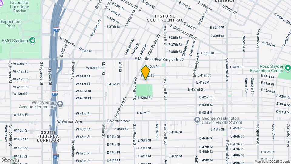 431 E 41st Pl Mapa y Detalles de la Ubicación