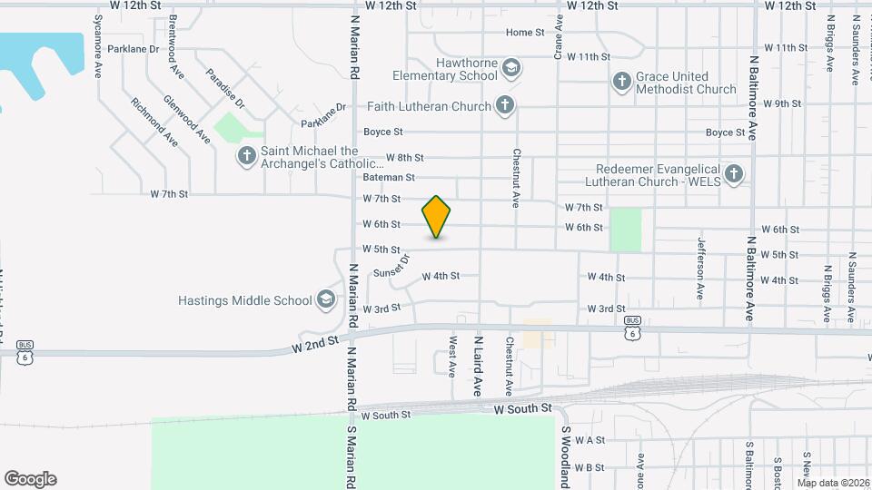 2414 W 5th St Map and Location Details