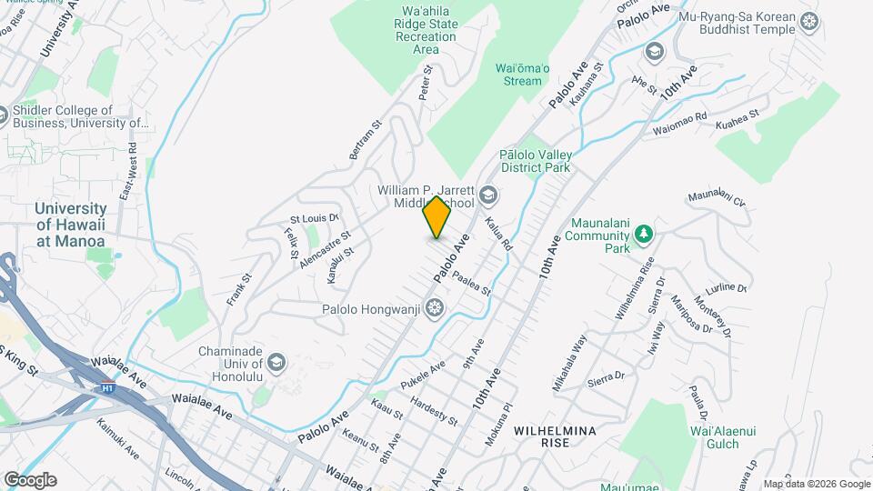 1774 Palolo Ave Map and Location Details