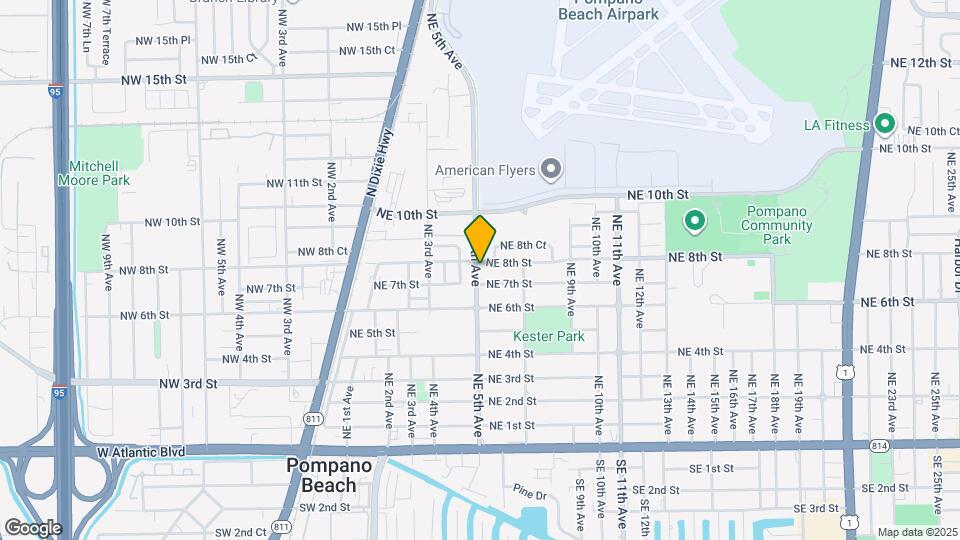 718 NE 5th Ave Map and Location Details