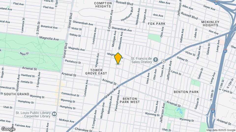 3021 Pestalozzi St Map and Location Details