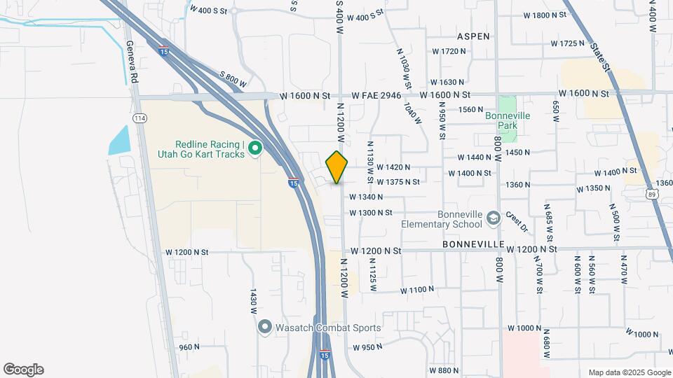 1362 N 1230 W, Unit 1362 N 1230 W Orem UT Map and Location Details