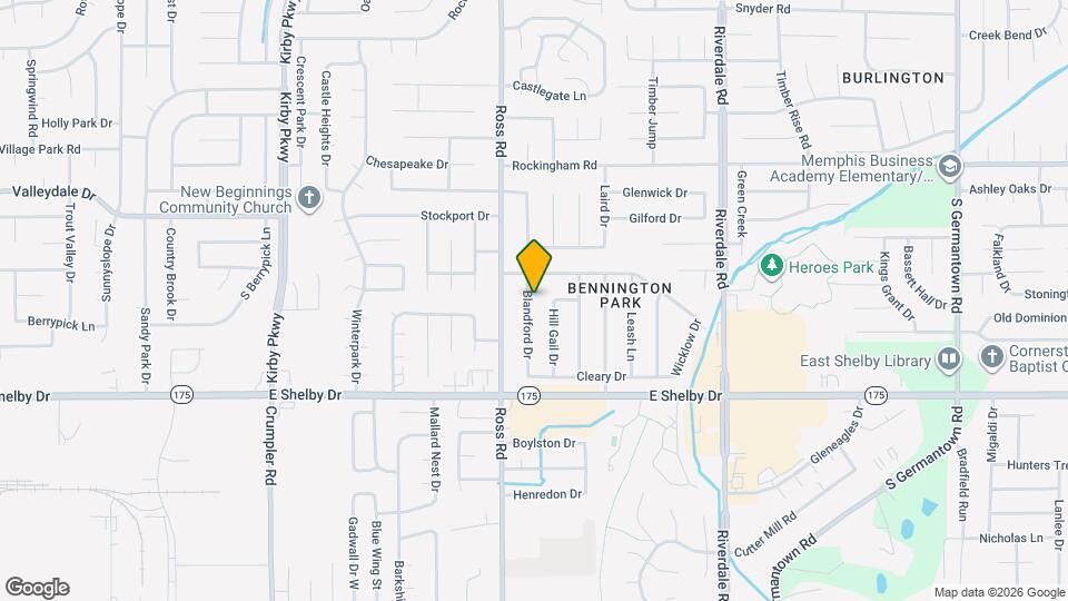 4580 Blandford Dr Map and Location Details