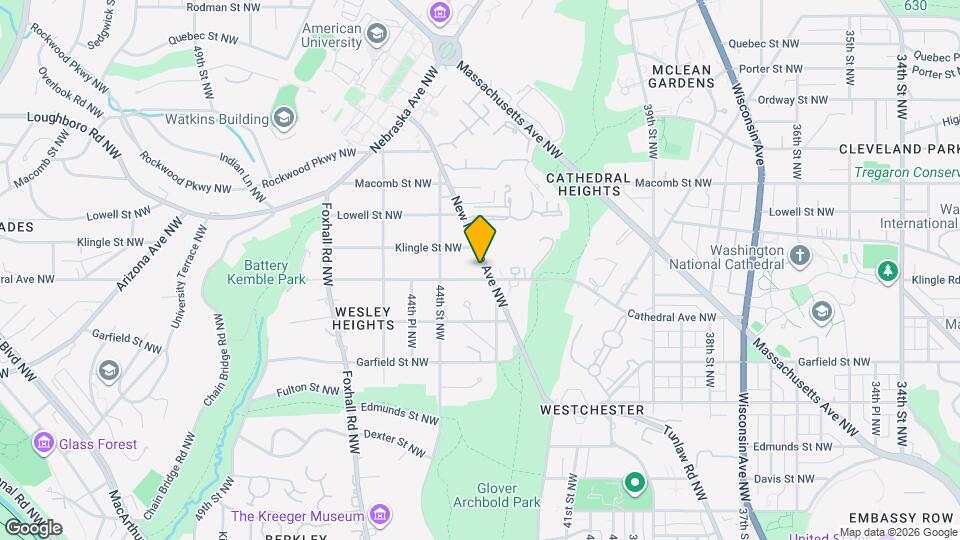 3018 New Mexico Ave NW Map and Location Details