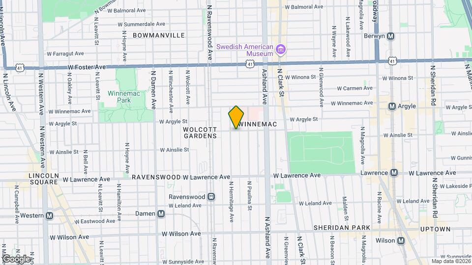 1731 W Ainslie St Map and Location Details