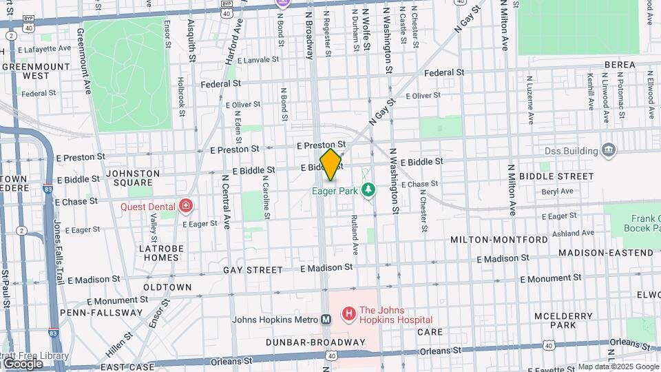 1704 E Chase St Map and Location Details