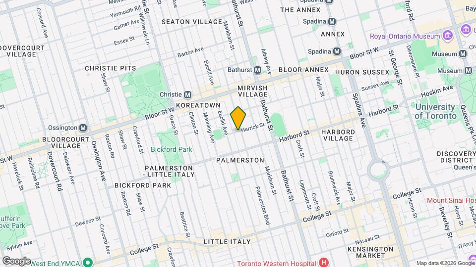 480 Palmerston Blvd Map and Location Details