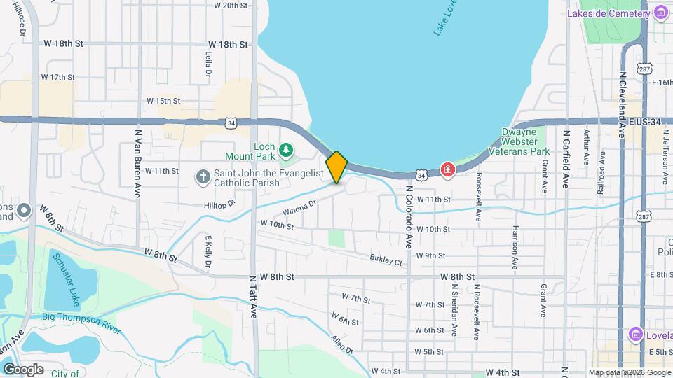 1075 Winona Dr Map and Location Details