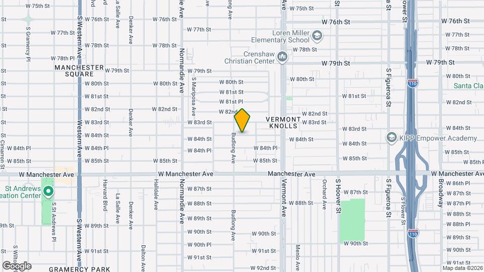 1132 W 84th St Map and Location Details