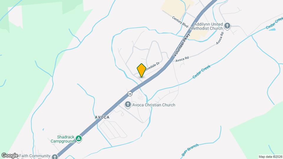 108 Shady Brook Dr Map and Location Details