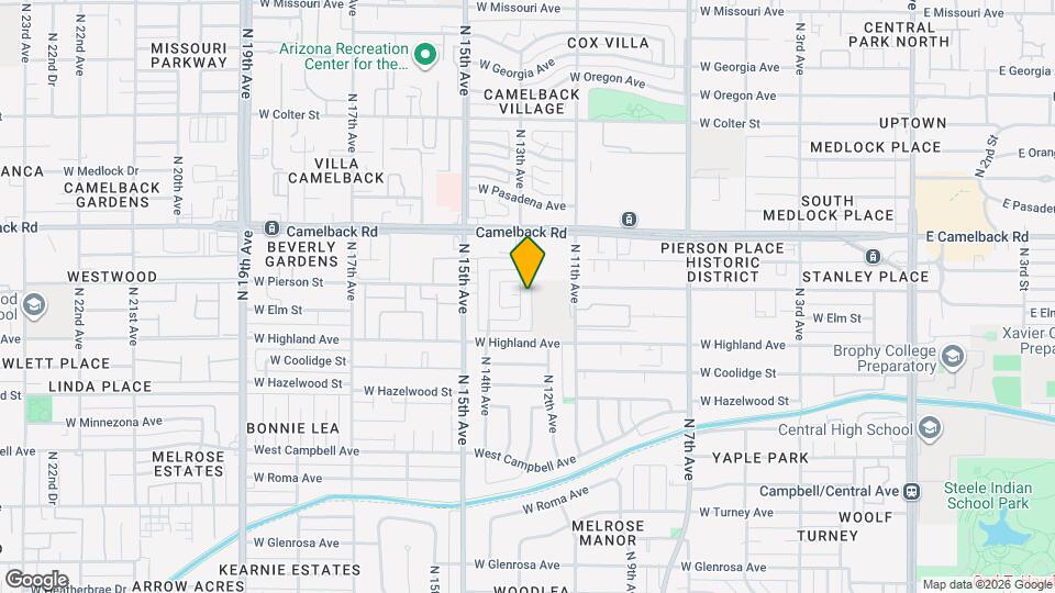 4737 N 13th Ave Mapa y Detalles de la Ubicación