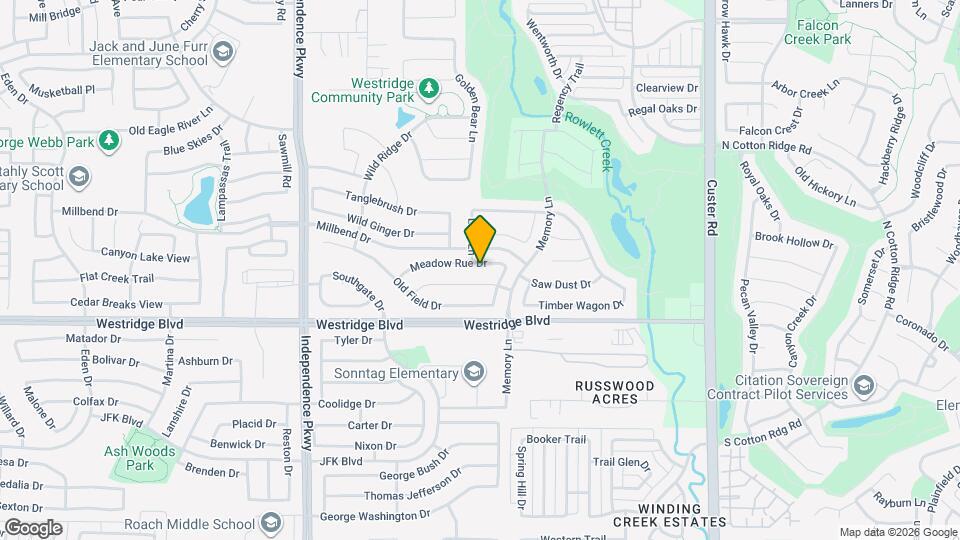 9721 Meadow Rue Dr Map and Location Details