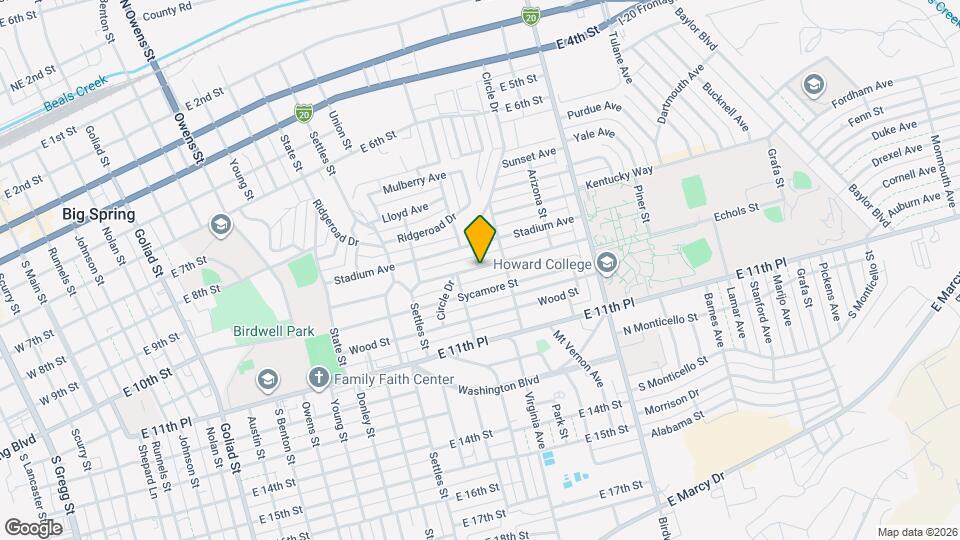 1410 Tucson Rd Mapa y Detalles de la Ubicación