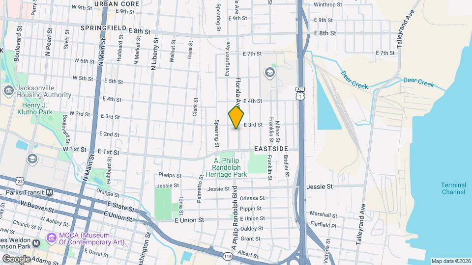 1214 Florida Ave Map and Location Details